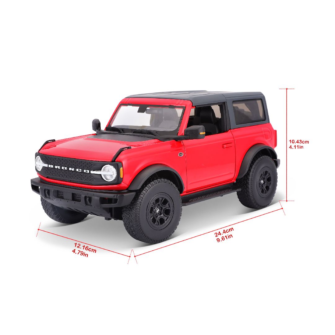 Maisto 1/18 SE 2021 Ford Bronco Wildtrak 2dr (Red)