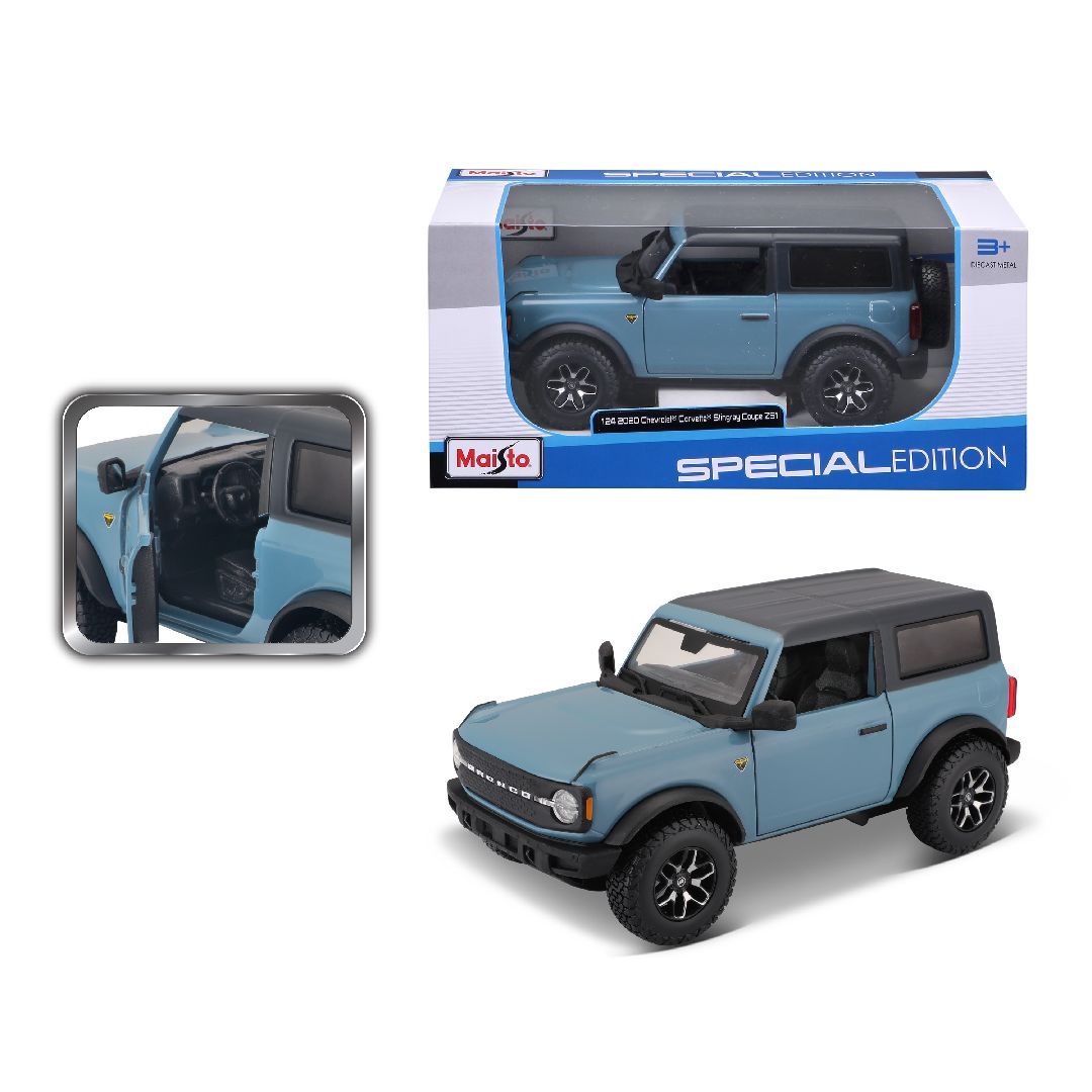 Maisto 1/24 SE 2021 Ford Bronco Badlands 2 dr. (A51 Blue)