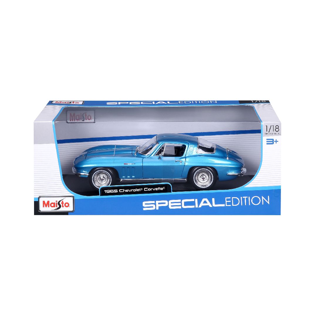 Maisto 1/18 SE 1965 Chevrolet Corvette (Metallic Light Blue)