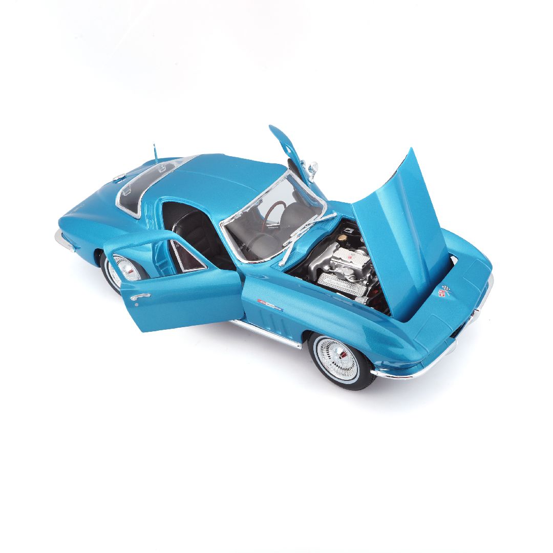 Maisto 1/18 SE 1965 Chevrolet Corvette (Metallic Light Blue)