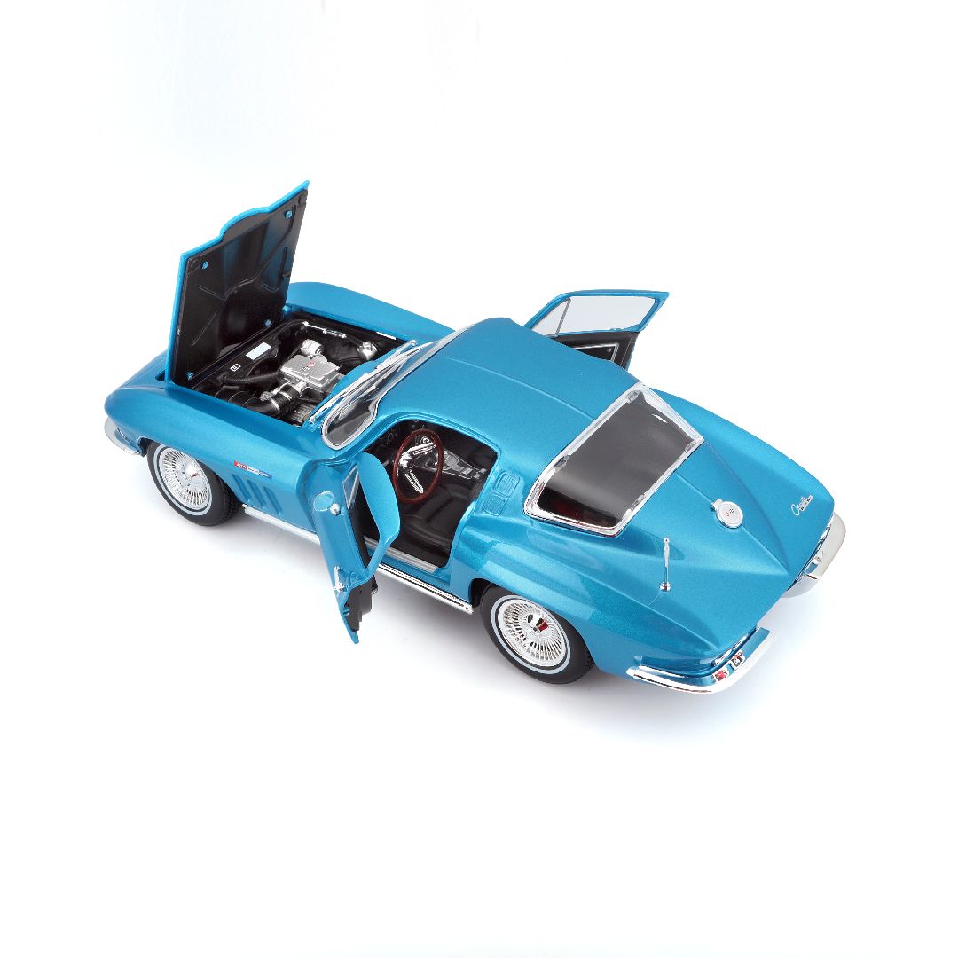 Maisto 1/18 SE 1965 Chevrolet Corvette (Metallic Light Blue)