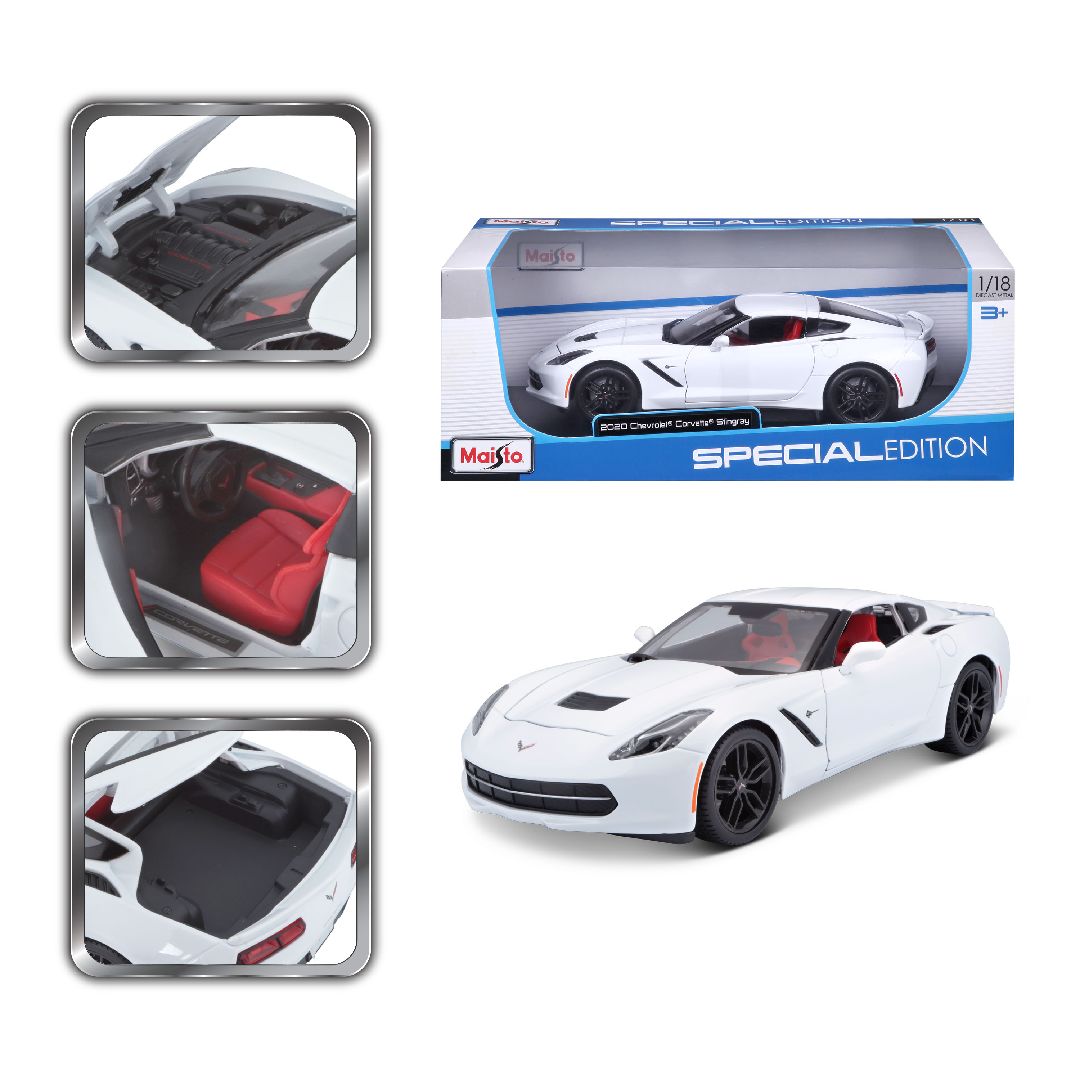 Maisto 1/18 SE 2014 Chevrolet Corvette Stingray Z51 (White)