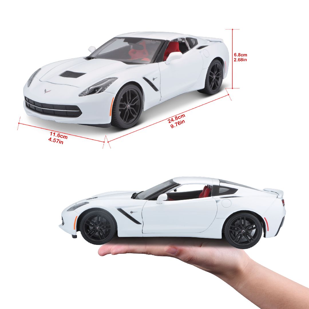 Maisto 1/18 SE 2014 Chevrolet Corvette Stingray Z51 (White)