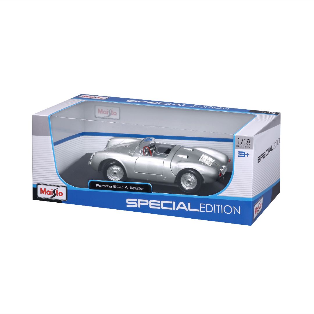 Maisto 1/18 SE 1956 Porsche 550A Spyder (Silver)