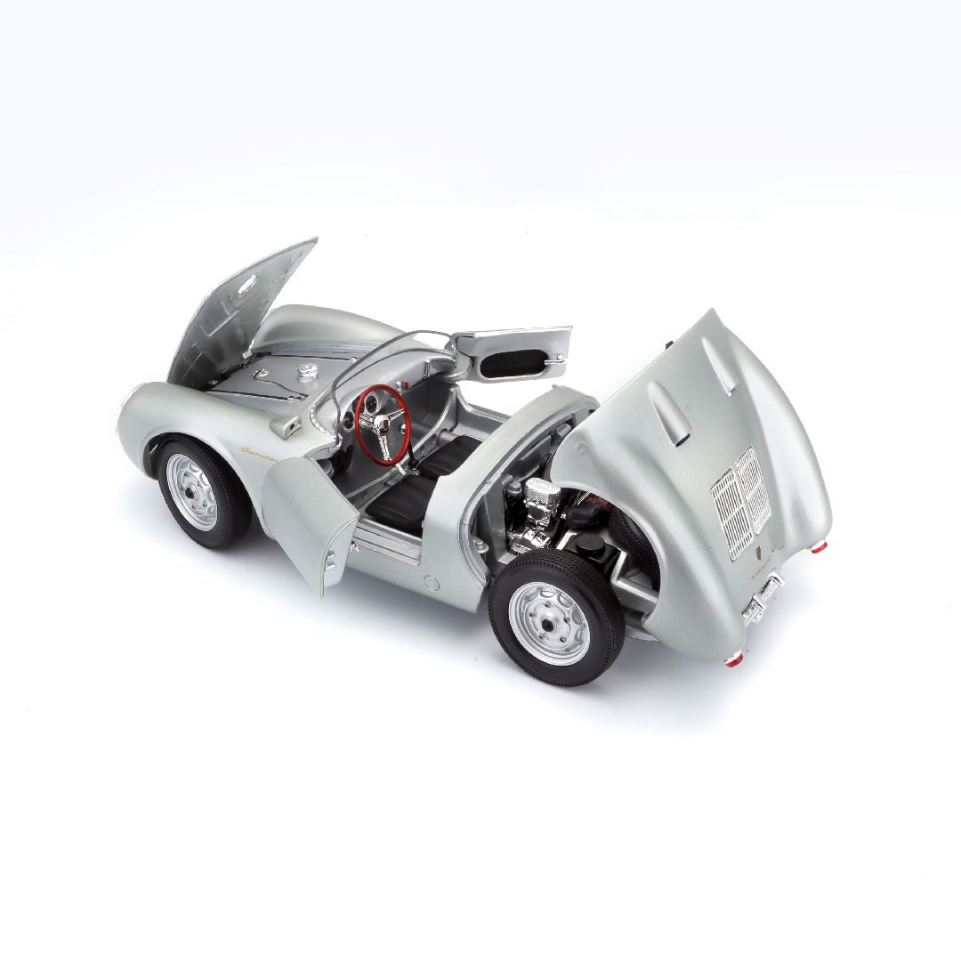 Maisto 1/18 SE 1956 Porsche 550A Spyder (Silver)