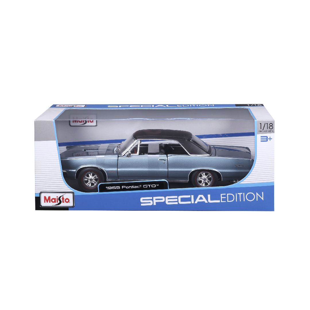 Maisto 1/18 SE 1965 Pontiac GTO (Hurst Edition) (Metallic Blue)