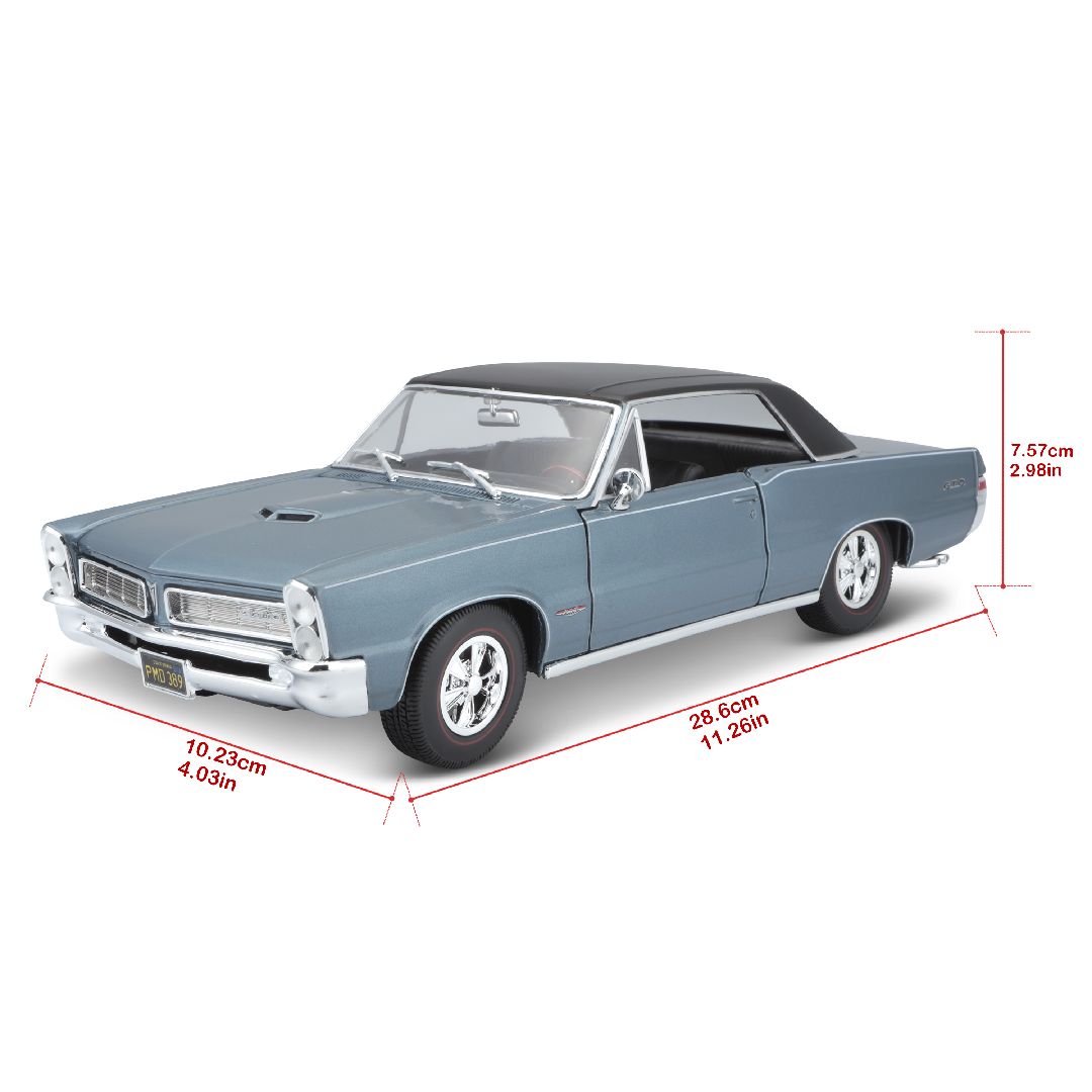 Maisto 1/18 SE 1965 Pontiac GTO (Hurst Edition) (Metallic Blue)