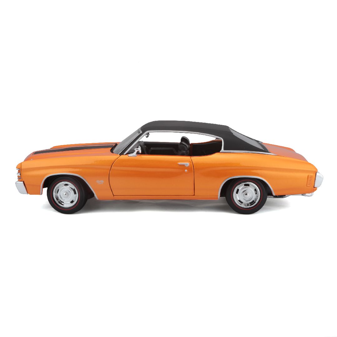 Maisto 1/18 SE 1971 Chevrolet Chevelle SS 454 Cpe (Orange)