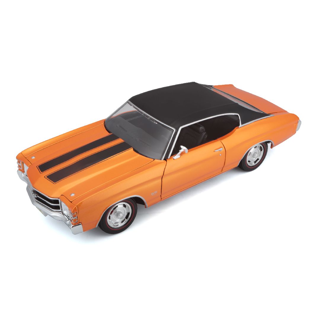 Maisto 1/18 SE 1971 Chevrolet Chevelle SS 454 Cpe (Orange)