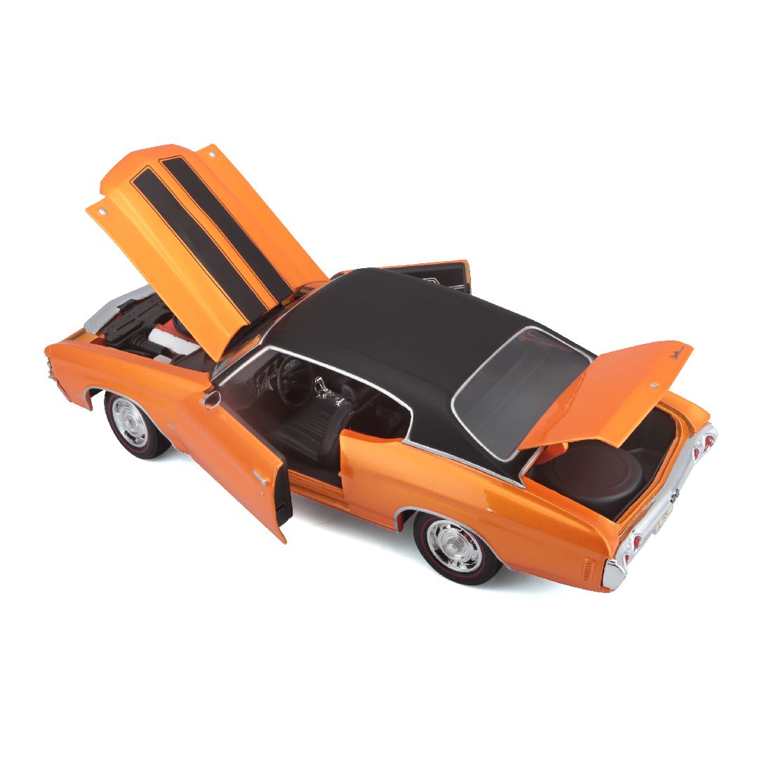 Maisto 1/18 SE 1971 Chevrolet Chevelle SS 454 Cpe (Orange)