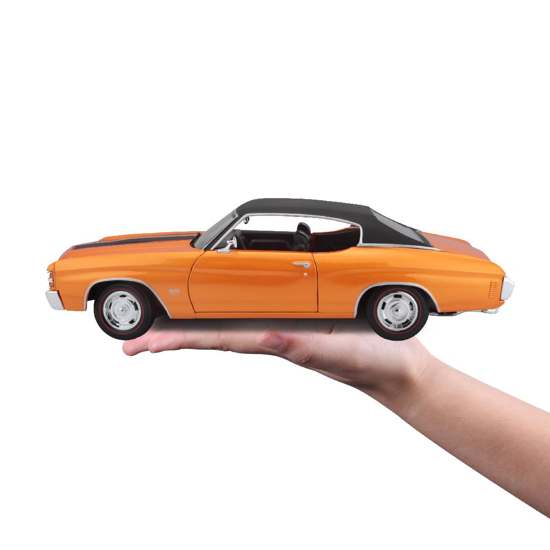 Maisto 1/18 SE 1971 Chevrolet Chevelle SS 454 Cpe (Orange)