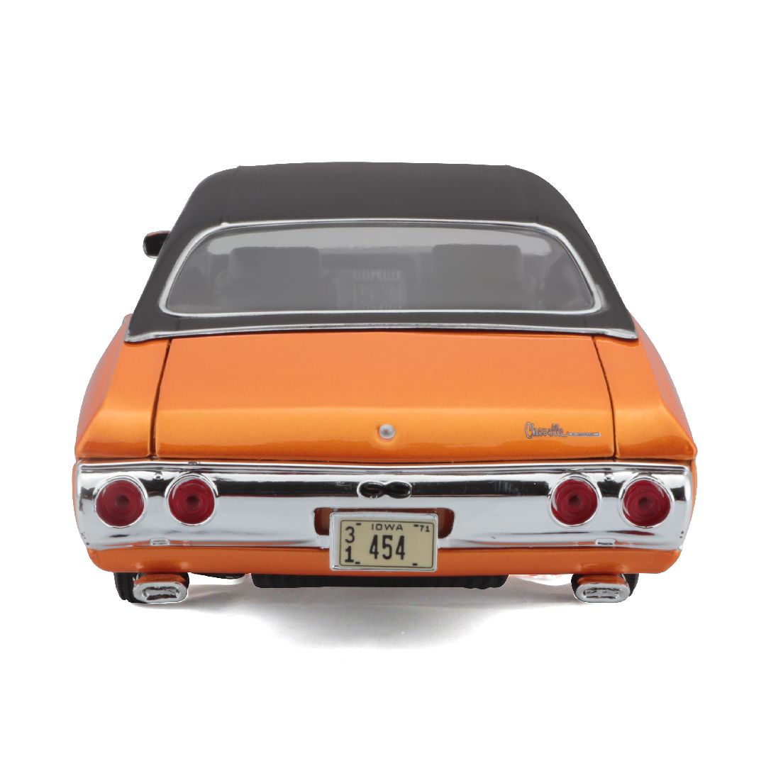 Maisto 1/18 SE 1971 Chevrolet Chevelle SS 454 Cpe (Orange)