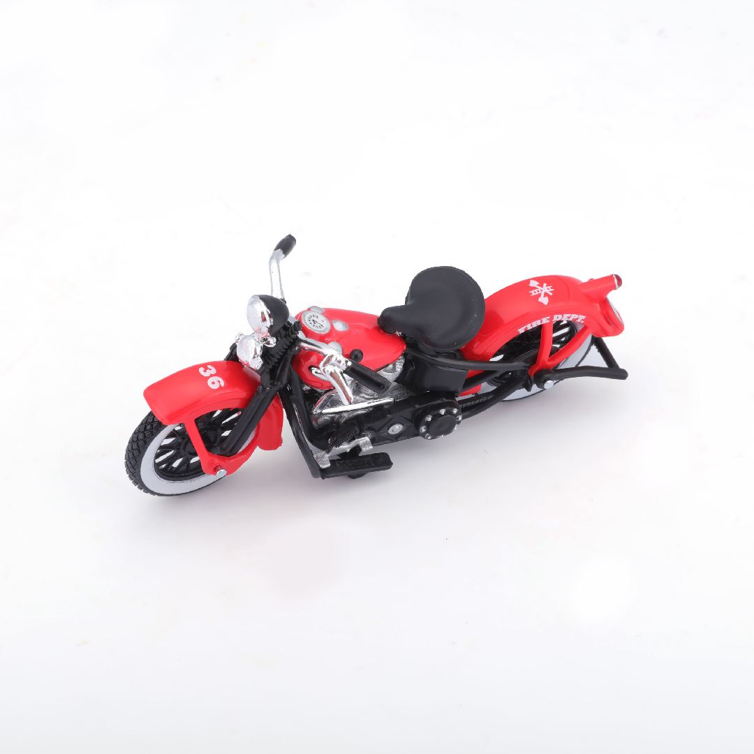 Maisto 1/24 H-D '36 EL Knucklehead + 1948 Ford F-1 (Dark Red)