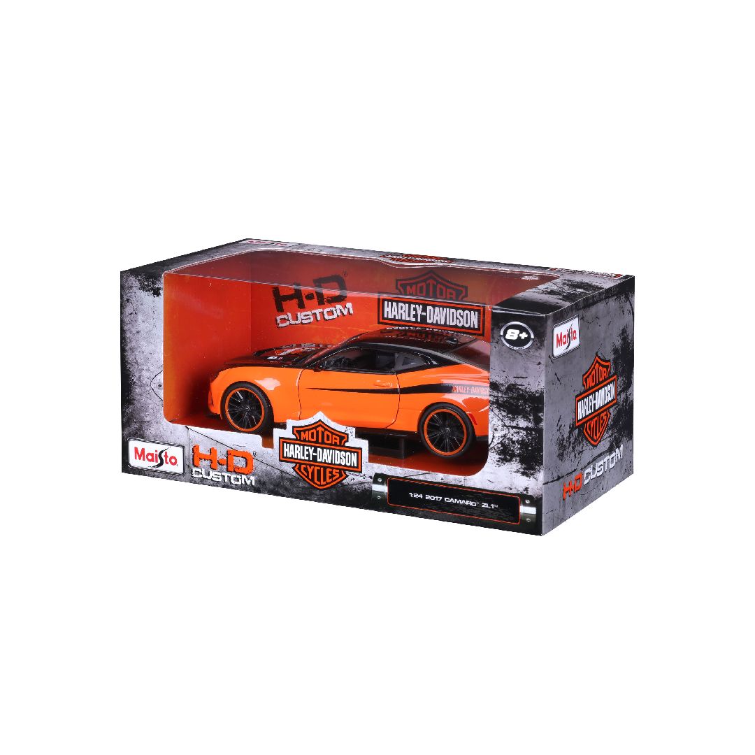 Maisto 1/24 H-D Custom 2017 Chevrolet Camaro ZL1 (Black/Orange)