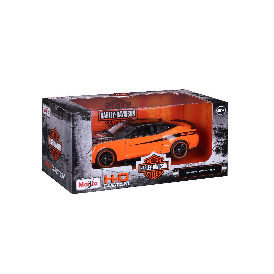 Maisto 1/24 H-D Custom 2017 Chevrolet Camaro ZL1 (Black/Orange)