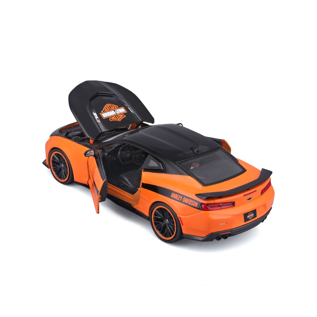 Maisto 1/24 H-D Custom 2017 Chevrolet Camaro ZL1 (Black/Orange)