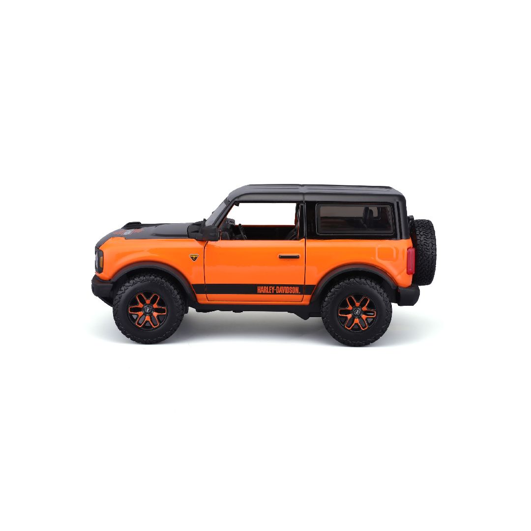 Maisto 1/24 H-D Custom 2021 Ford Bronco (Orange/Black)