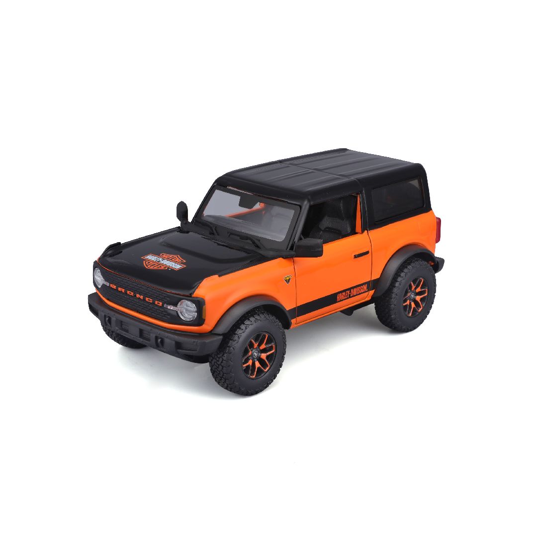 Maisto 1/24 H-D Custom 2021 Ford Bronco (Orange/Black)