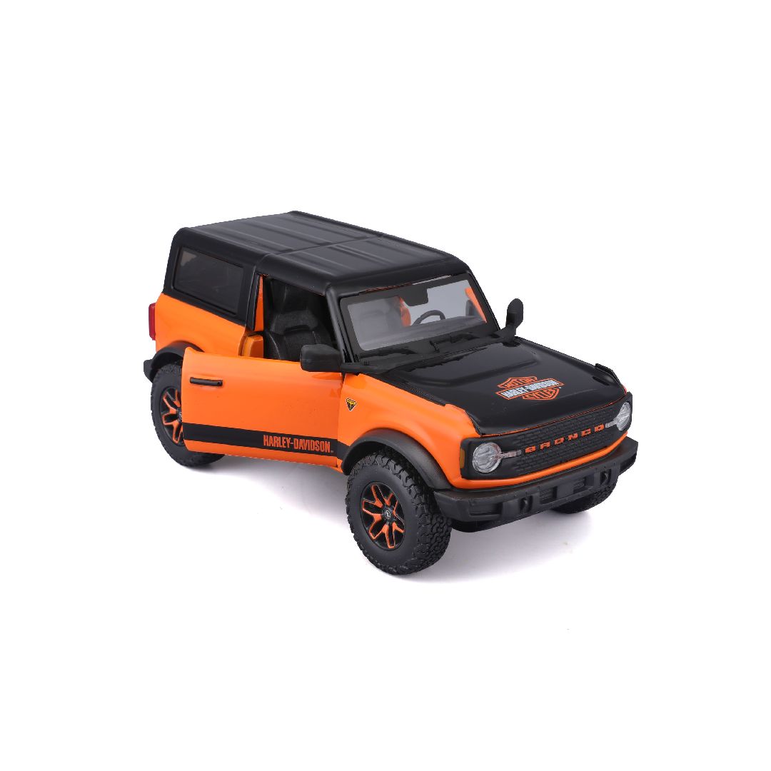 Maisto 1/24 H-D Custom 2021 Ford Bronco (Orange/Black)