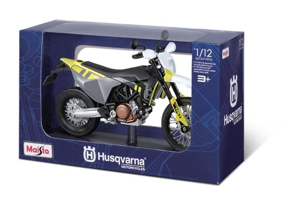 Maisto 1/12 MC SE 2023 Husqvarna 701 Supermoto (Blue)