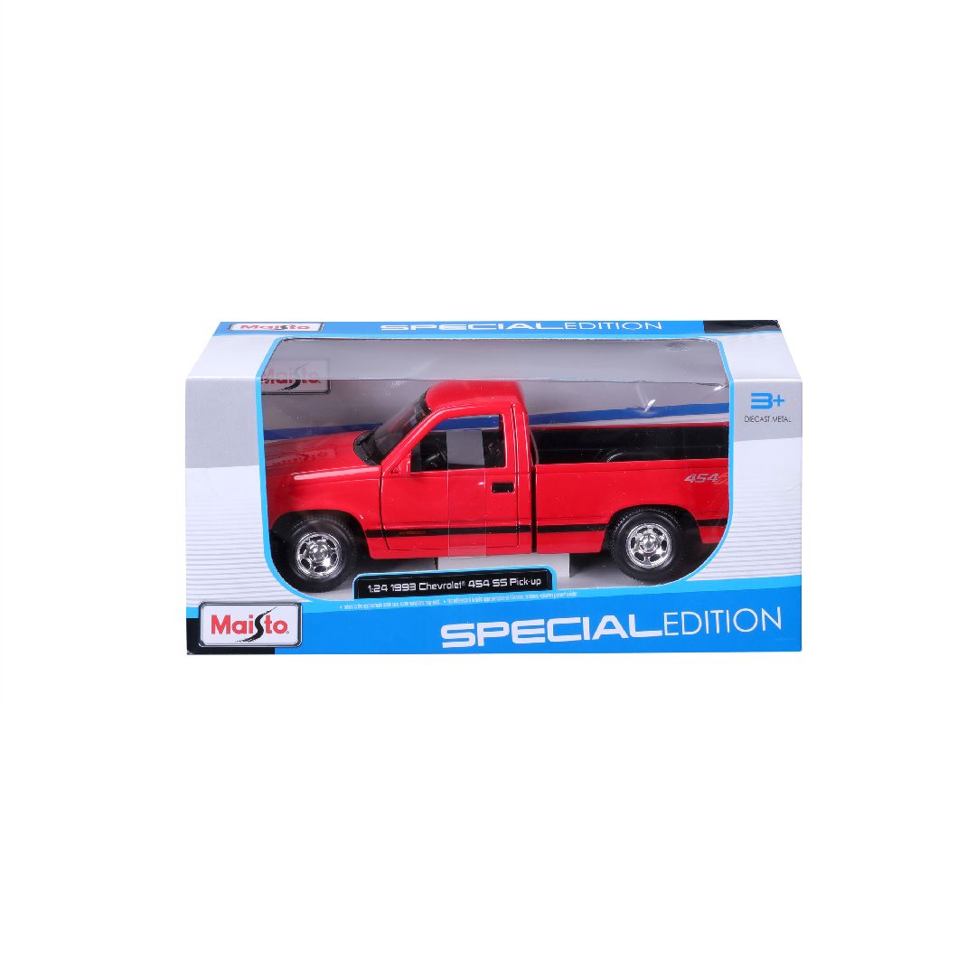 Maisto 1/24 SE 1993 Chevrolet 454 SS Pick-up Truck (Red)