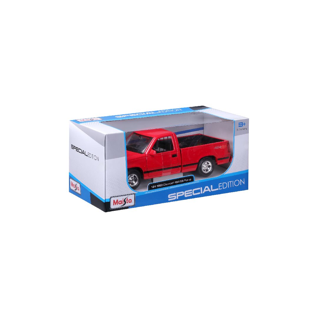 Maisto 1/24 SE 1993 Chevrolet 454 SS Pick-up Truck (Red)