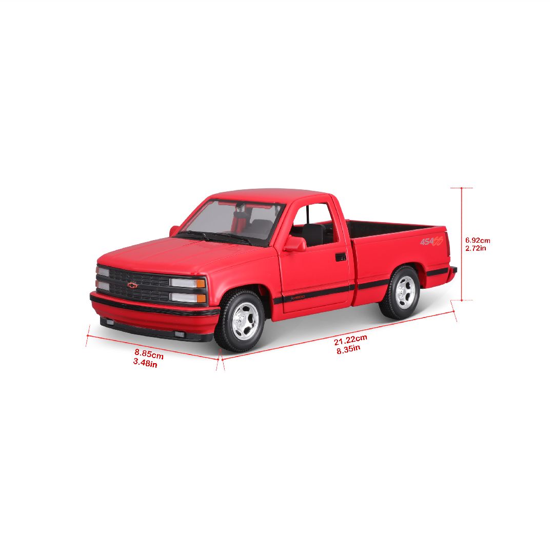 Maisto 1/24 SE 1993 Chevrolet 454 SS Pick-up Truck (Red)