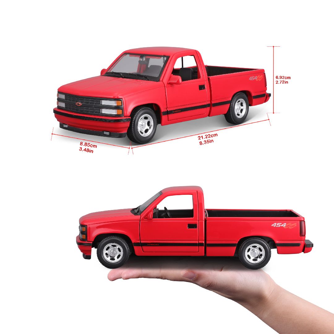 Maisto 1/24 SE 1993 Chevrolet 454 SS Pick-up Truck (Red)