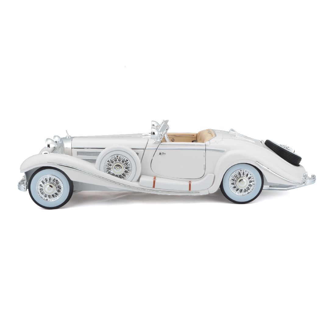 Maisto 1/18 PE 1936 M-B 500 K Typ Specialroadster (White)