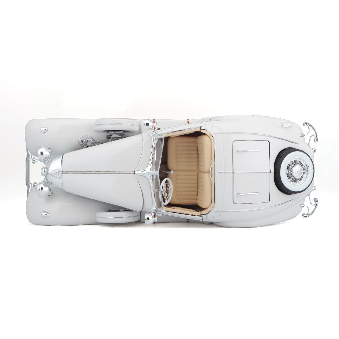 Maisto 1/18 PE 1936 M-B 500 K Typ Specialroadster (White)