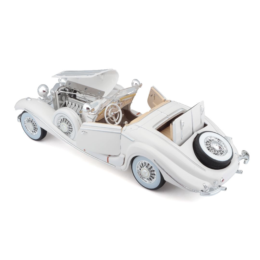 Maisto 1/18 PE 1936 M-B 500 K Typ Specialroadster (White)