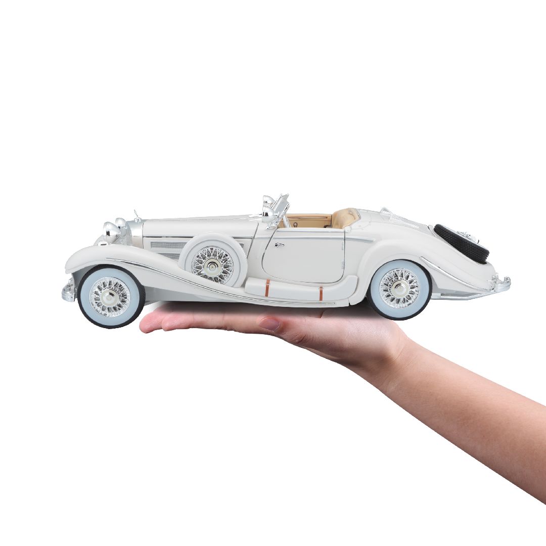 Maisto 1/18 PE 1936 M-B 500 K Typ Specialroadster (White)