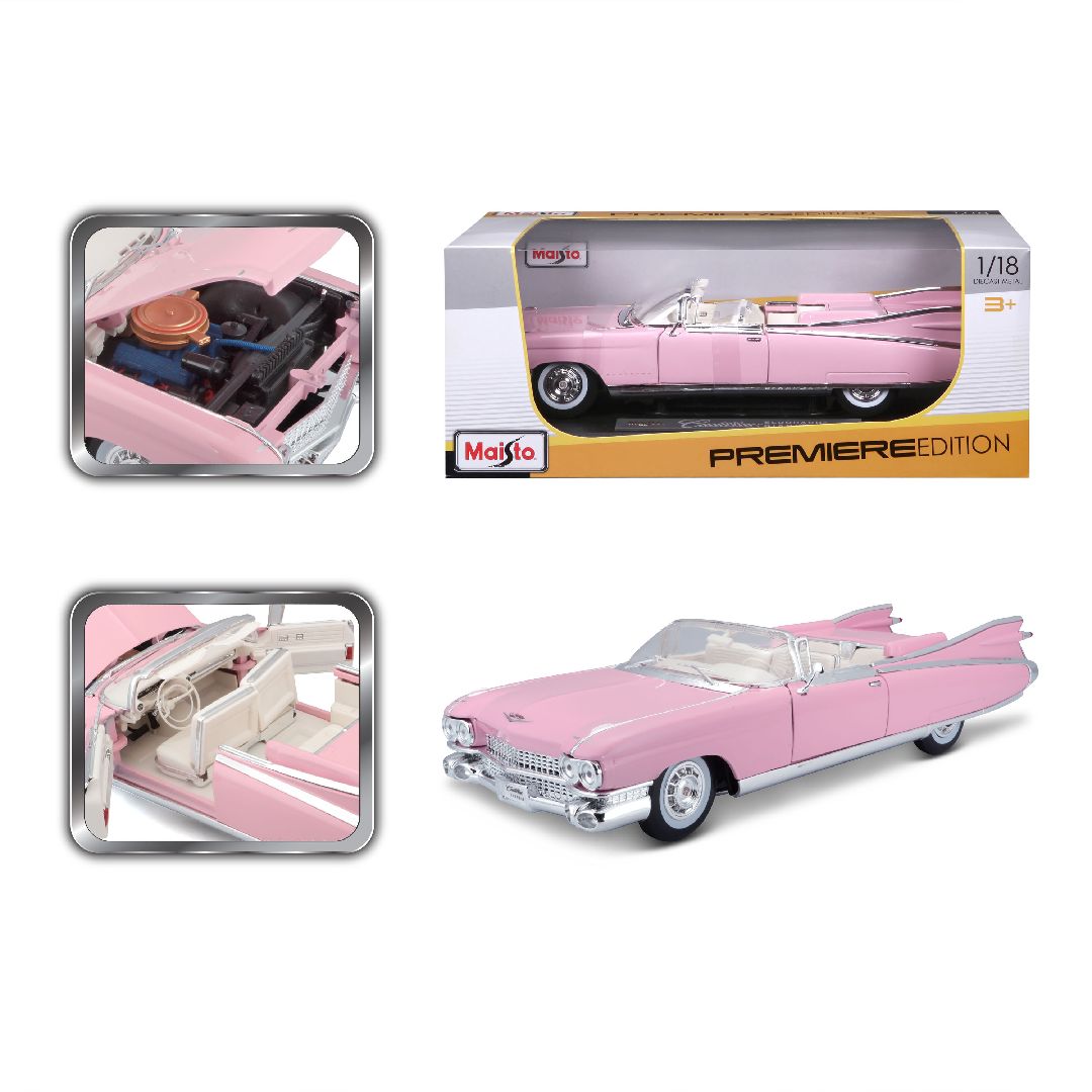 Maisto 1/18 PE 1959 Cadillac Eldorado Biarritz (Pink)