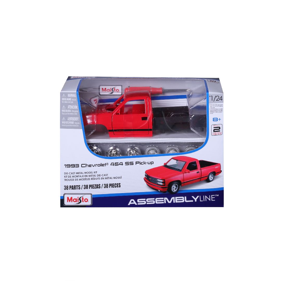 Maisto 1/24 AL 1993 Chevrolet 454 SS Pick-up (Red)