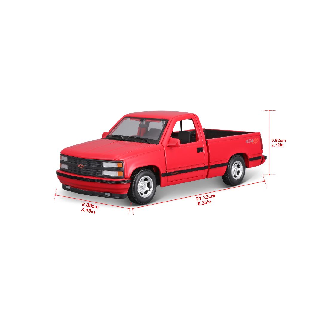 Maisto 1/24 AL 1993 Chevrolet 454 SS Pick-up (Red)