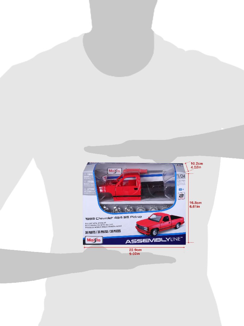 Maisto 1/24 AL 1993 Chevrolet 454 SS Pick-up (Red)