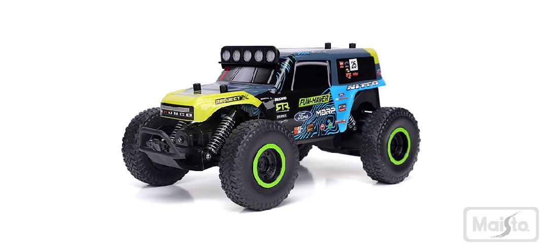 Maisto R/C Brocky Ultra4 Ford Bronco - Black/Green - Click Image to Close