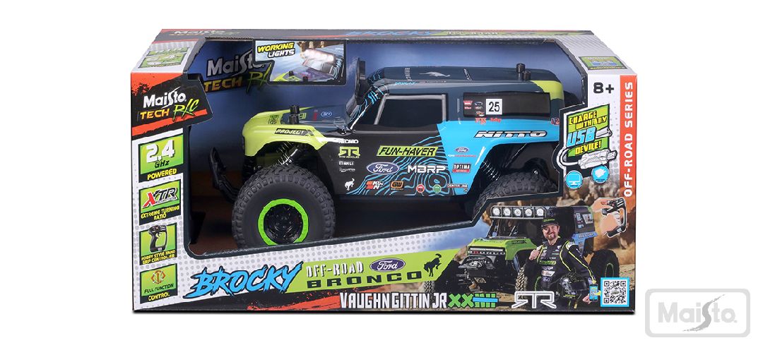 Maisto R/C Brocky Ultra4 Ford Bronco - Black/Green