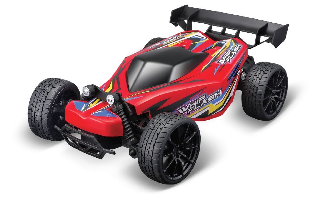 Maisto R/C WhipFlash Light-up Buggy (Red)