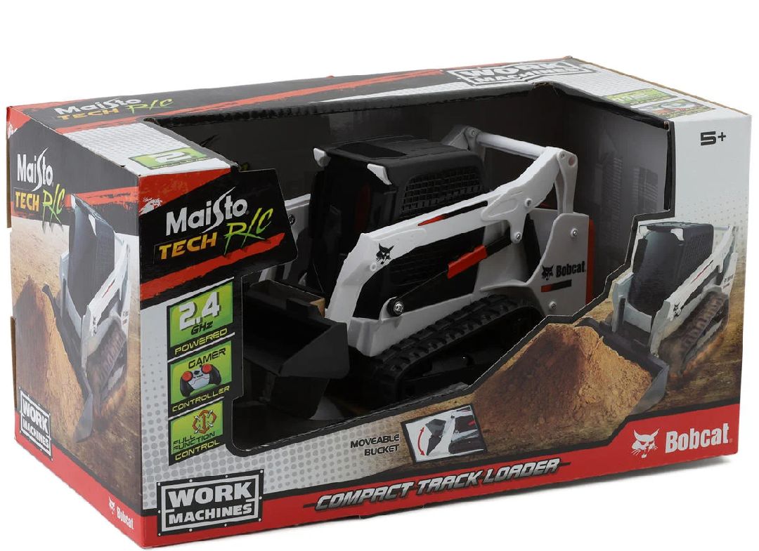 Maisto R/C Work Machines Bobcat T590 Track Loader - White