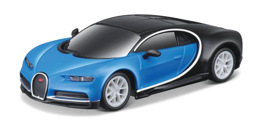 Maisto R/C 1/41 Mini Metal Bugatti Chiron (Blue/Black)