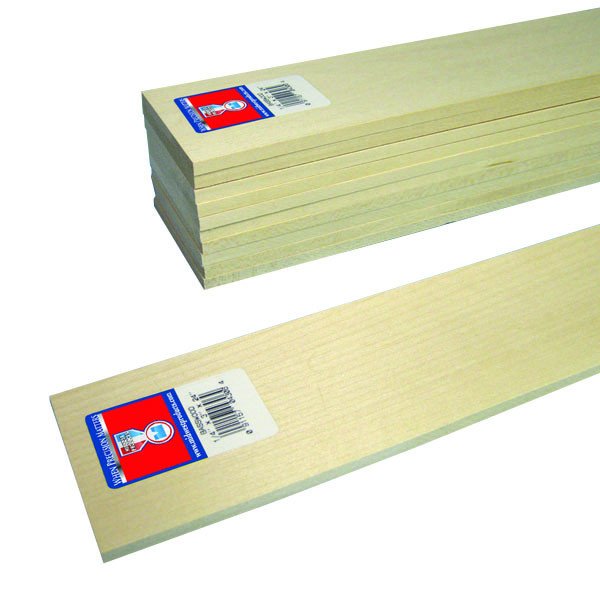 Midwest Basswood Strip 1/4 x 3 x 24