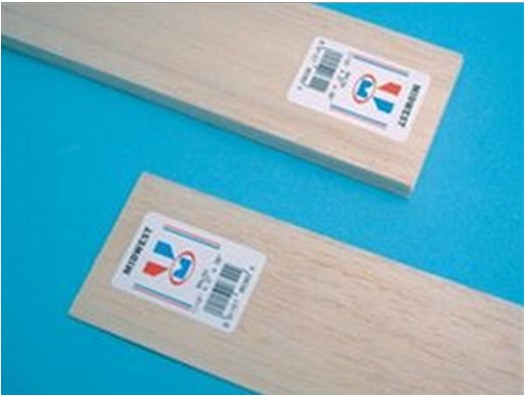 Midwest Balsa Strip 3/8 x 1 x 36