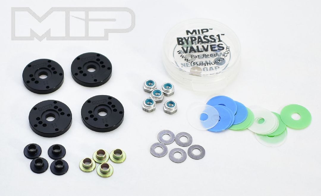MIP Bypass1 Hi-Flow Piston Kit, 5-Hole x 1.3mm, 1/8th Scale