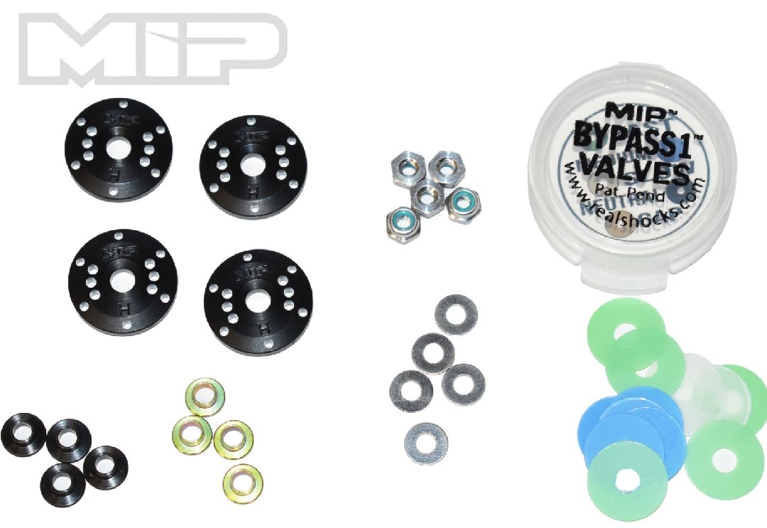 MIP Bypass1 Tapered Hi-Flow Piston Kit, 6-Hole x 1.3mm