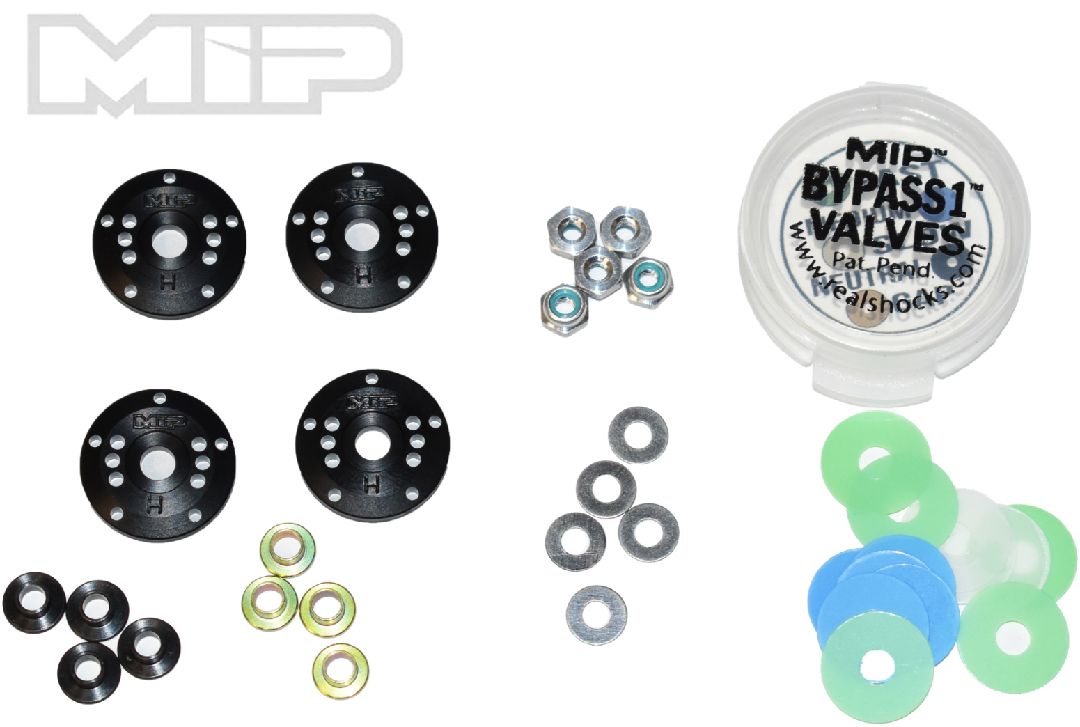 MIP Bypass1 Tapered Hi-Flow Piston Kit, 5-Hole x 1.3mm