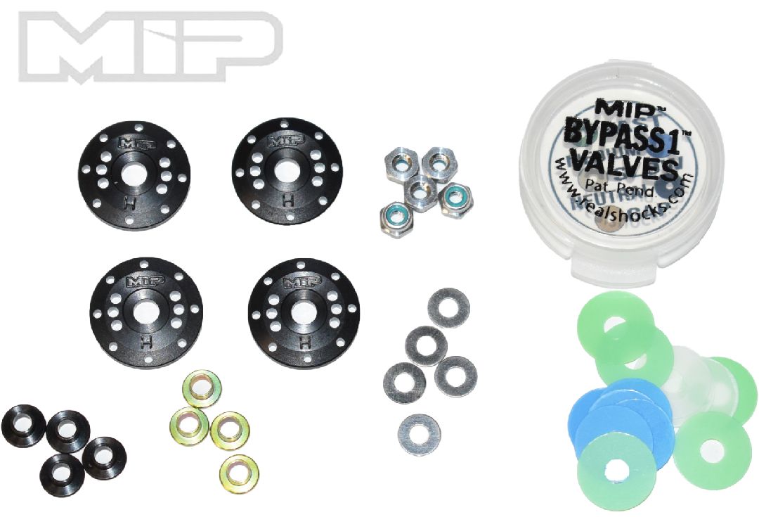 MIP Bypass1 Tapered Hi-Flow Piston Kit, 8-Hole x 1.2mm