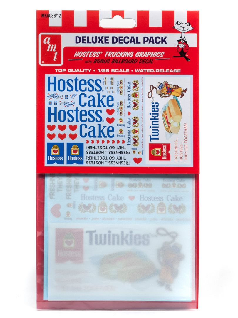 Hostess Trucking Decal Pack (Can be used on any 1/25 scale truck model)