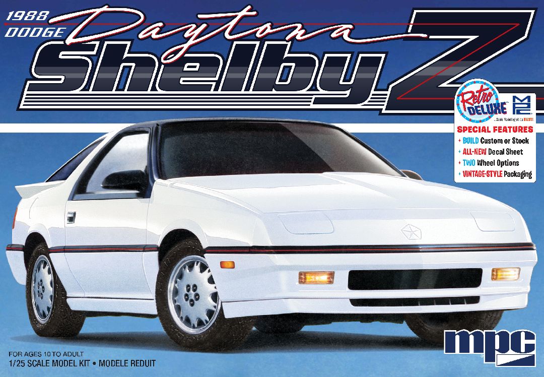 MPC 1/25 1988 Dodge Shelby Daytona Model Kit (Level 2)