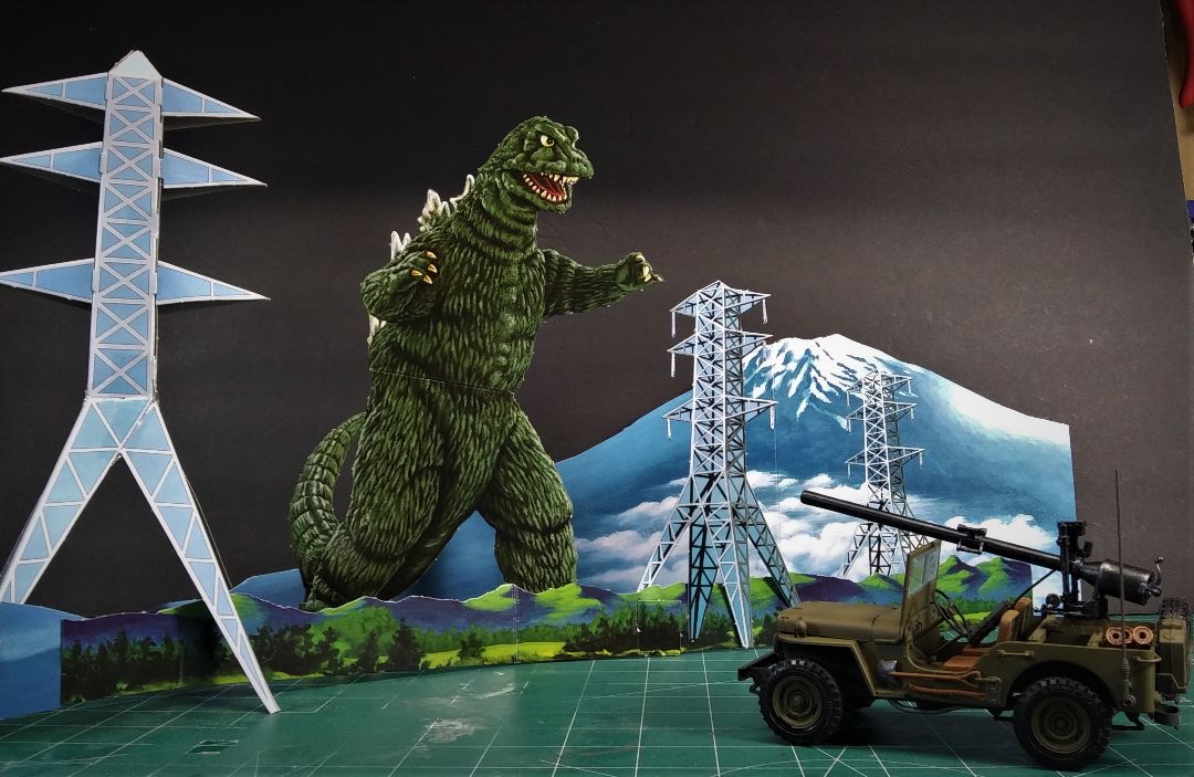 MPC Godzilla Army Jeep 1/25 Model Kit (Level 2)